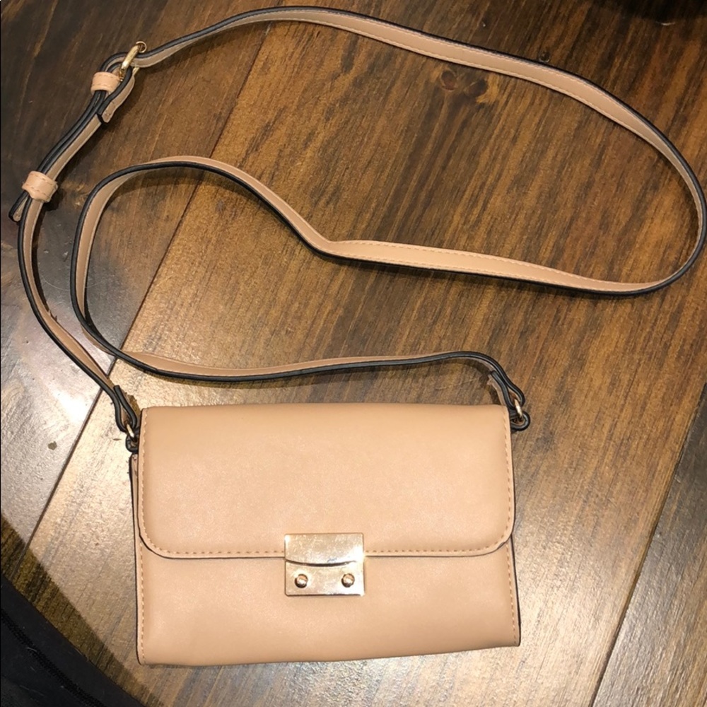 Tan crossbody bag